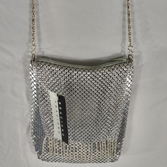 NEW BRACIANO SHINY METAL SEQUINED WRISTLET - Picture 1 of 8